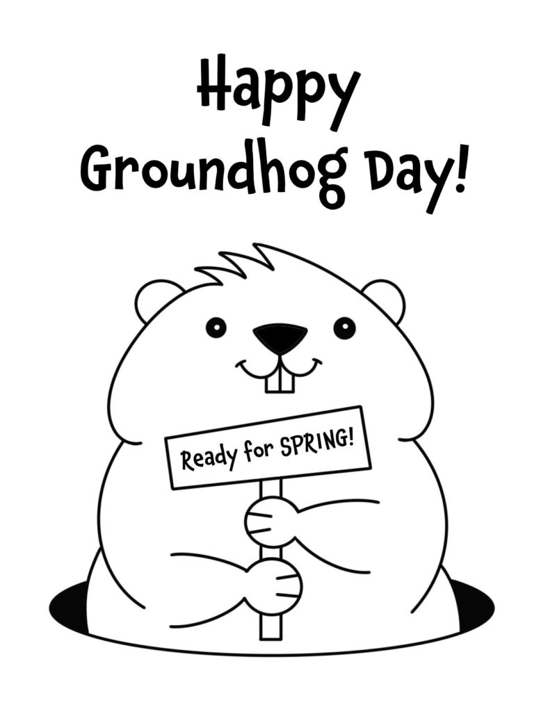 free groundhog day printables for preschool! ⋆ the hollydog blog